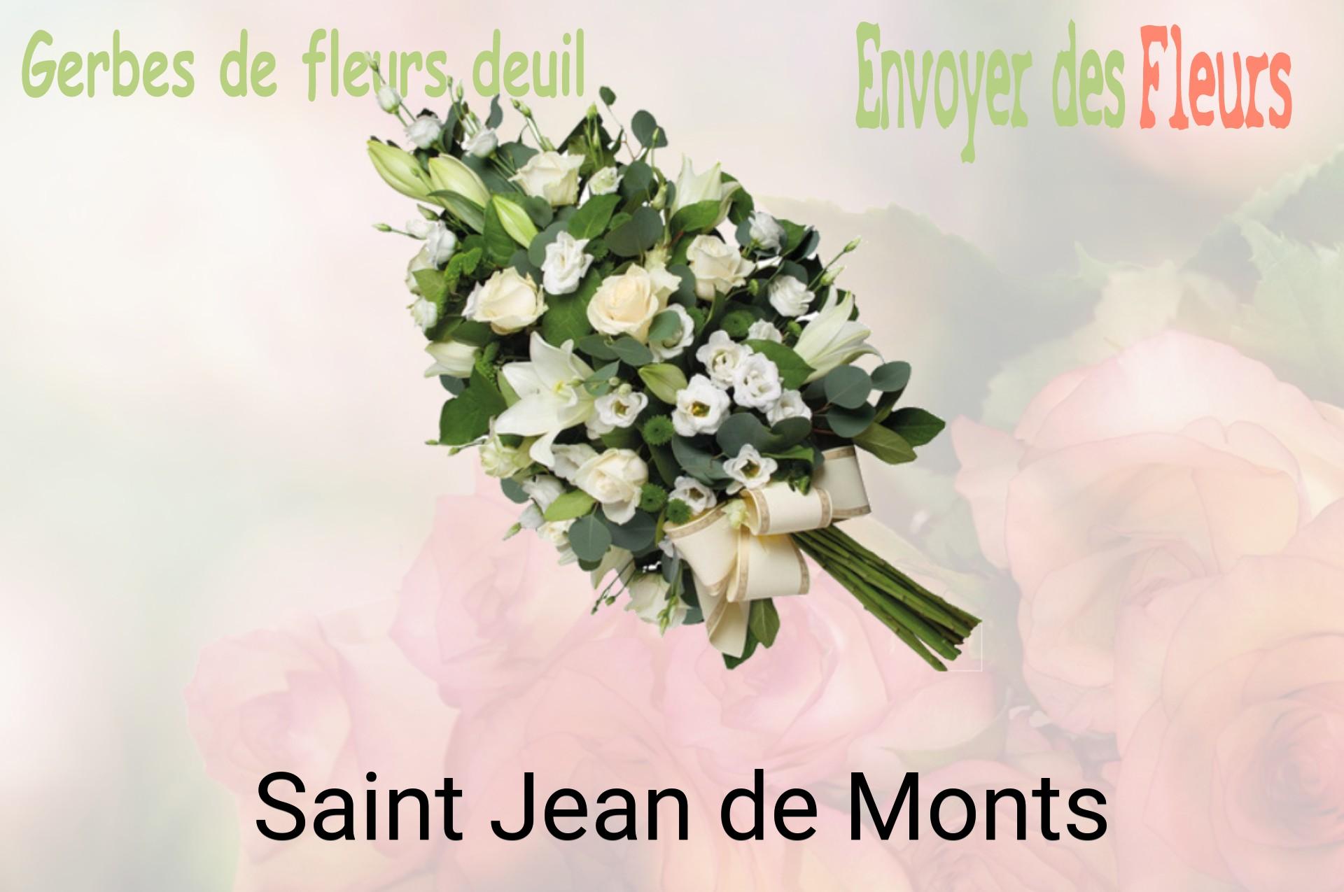 Gerbe de fleurs de deuil livrée à Saint-Jean-de-Monts